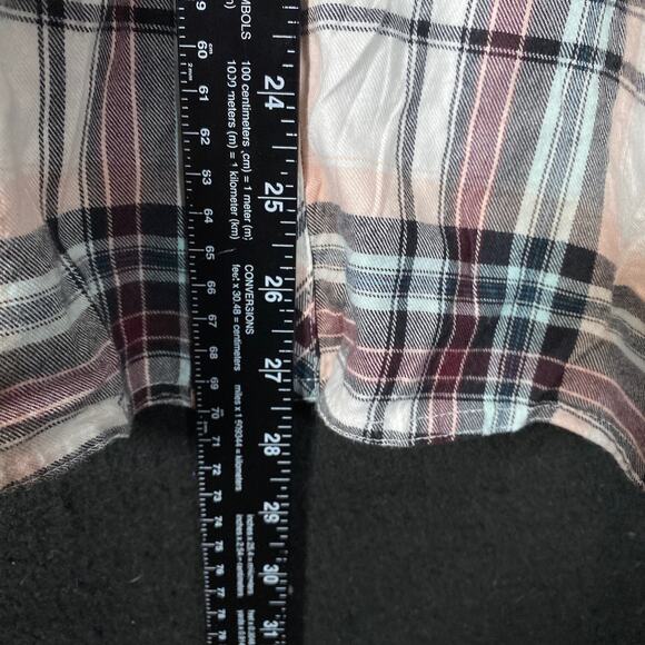 Ariat Womens Shirt Multicolored Plaid Button Up Long Sleeve Cotton Blend Large - Picture 7 of 11